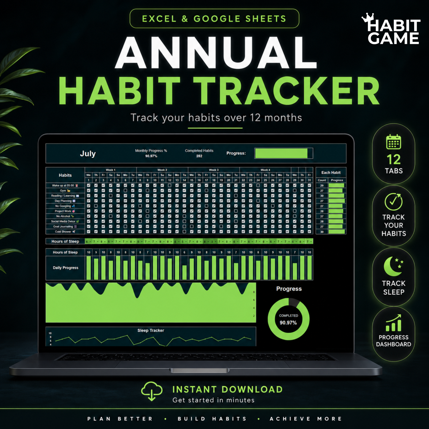 Habit Tracker Dark Edition