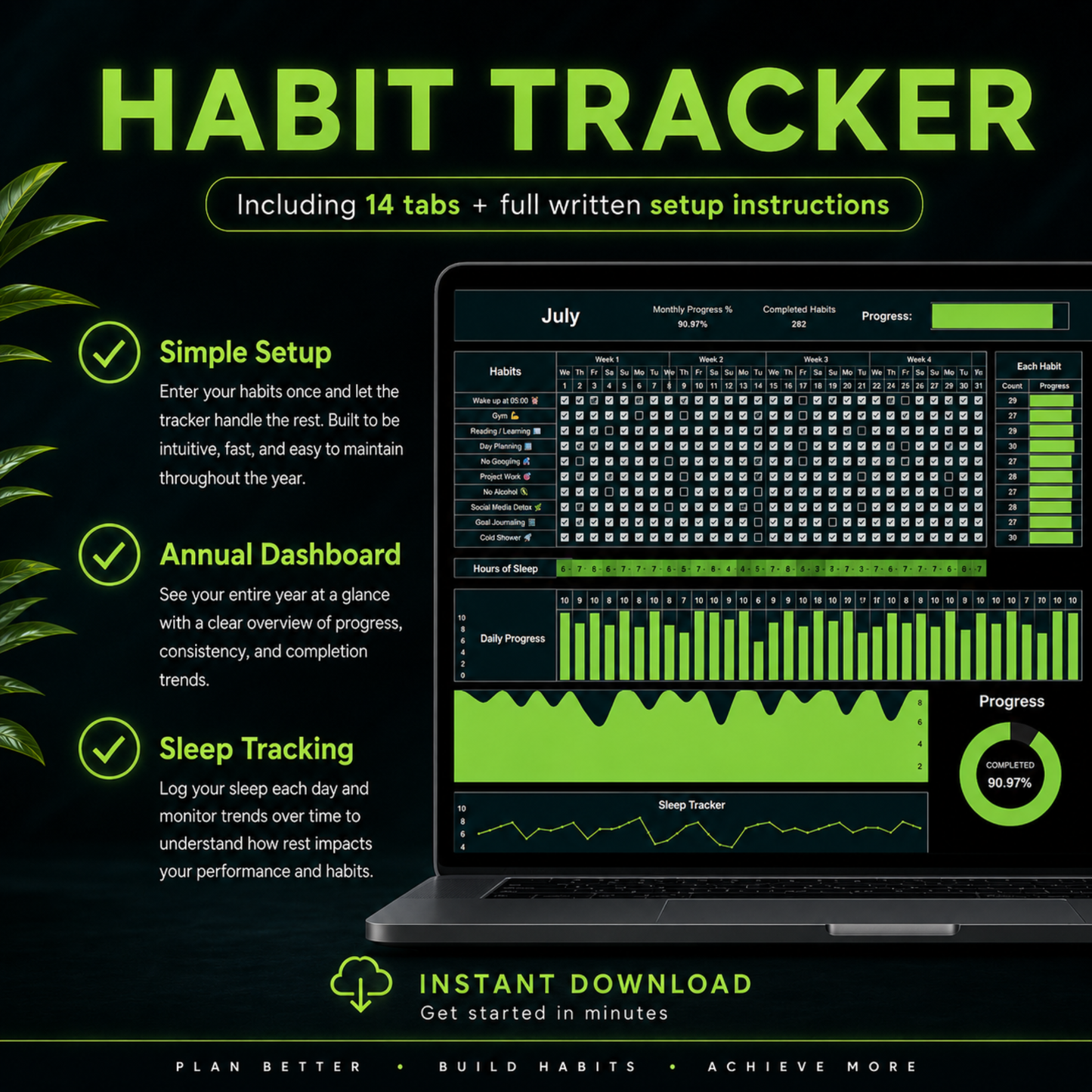 Habit Tracker Dark Edition