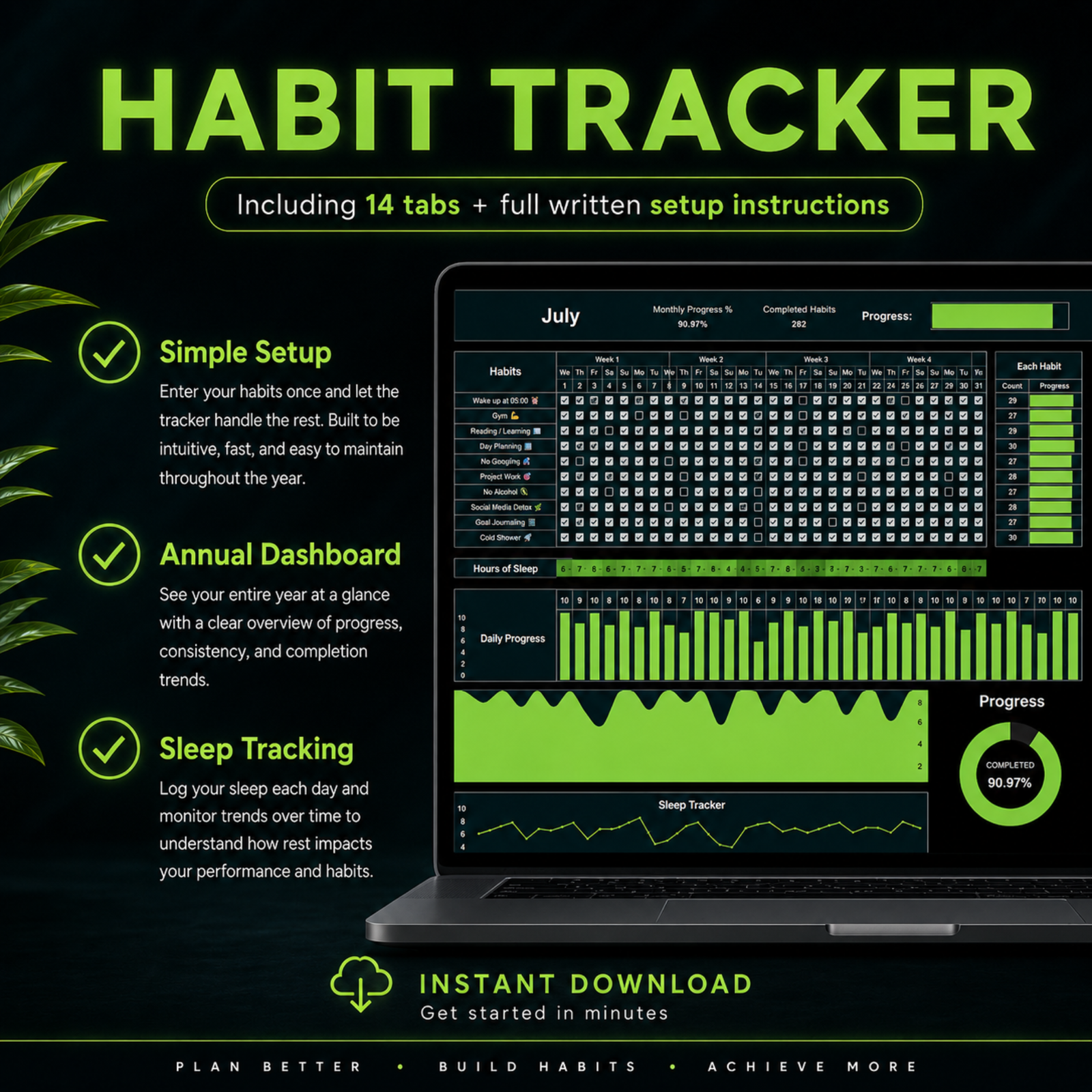 Habit Tracker Dark Edition